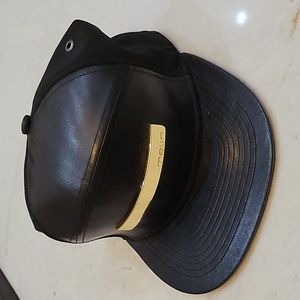 Melin Brand Black adjustable leather hat